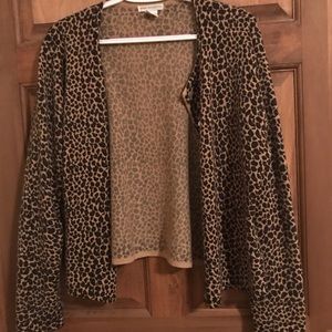 Cheetah jacket/ sweater
